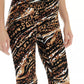 Calça legging feminina K-Deer Safari 7/8, comprimento de tênis, preta, tamanho P