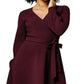 Vestido envelope perfeito feminino Leota vermelho tamanho grande