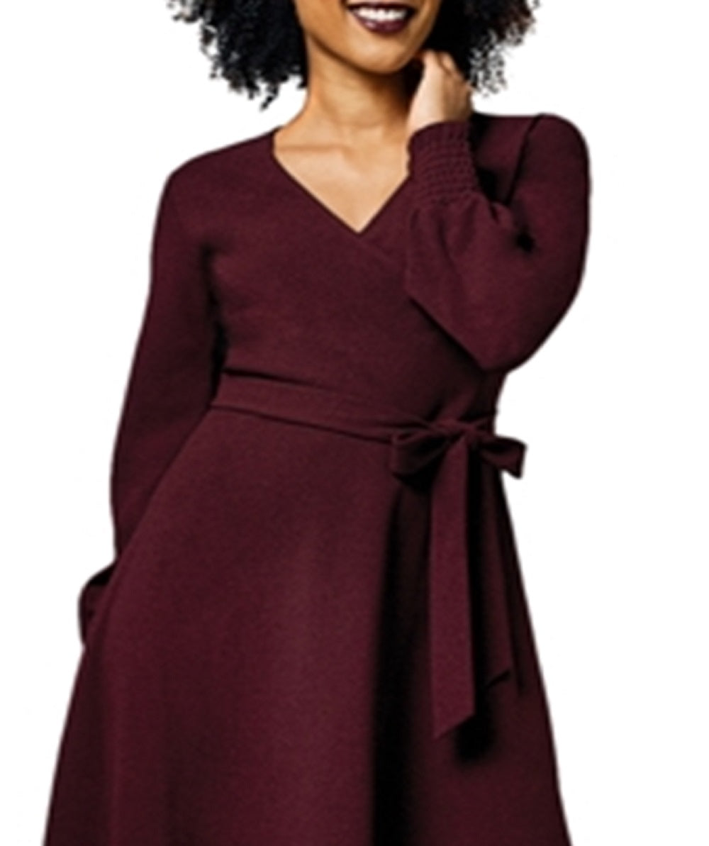 Vestido envelope perfeito feminino Leota vermelho tamanho grande