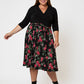 Saia Mindy Feminina Leota em Ruby Rose (Curve) Preta
