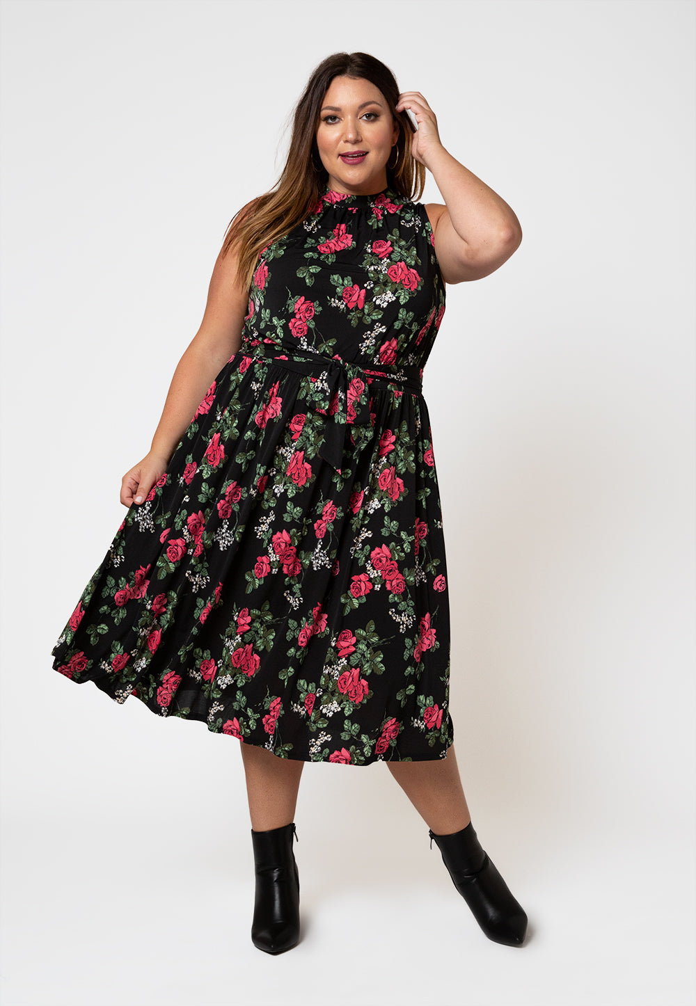 Vestido Mindy Feminino Leota Preto Tamanho 1X