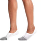 Meias Bombas Cushioned No-Show em Branco, Tamanho Médio Branco