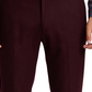 Calça de terno masculina Paisley &amp; Gray Slim Fit vermelha tamanho X-G