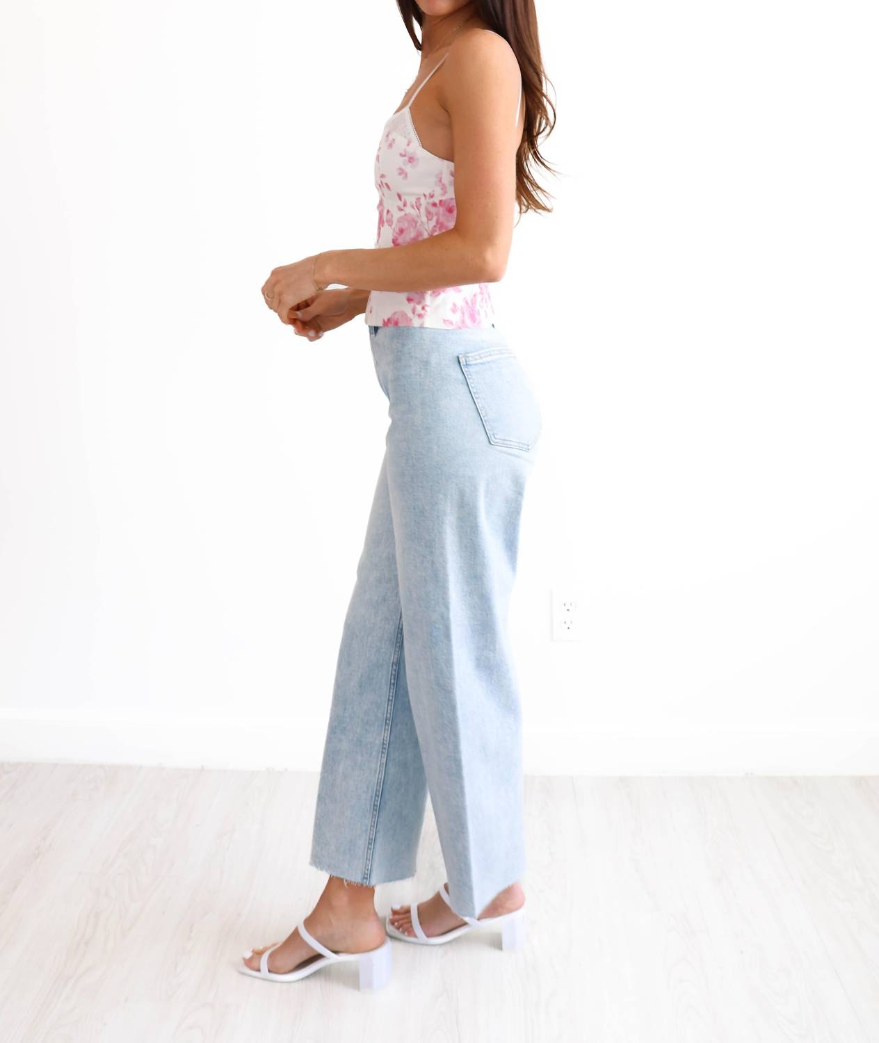 Pistola - Women's Penny Crop High Rise Wide Leg Jeans