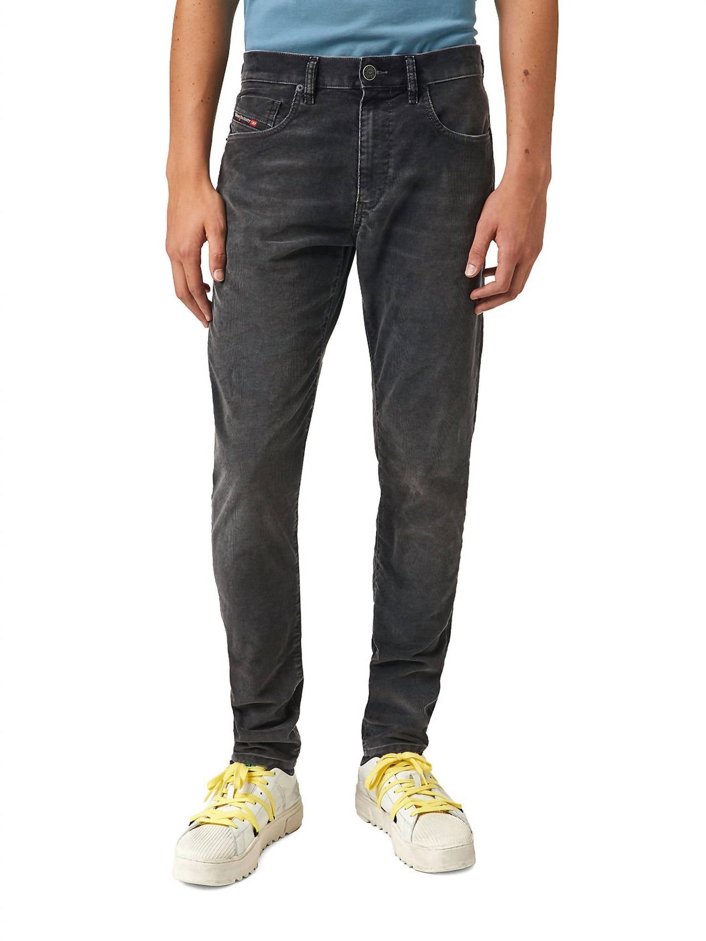 Diesel - Calça jeans masculina D-strukt Slim Fit Corduroy Denim/jeans