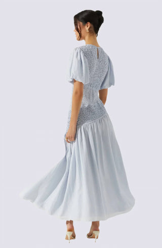 Astr - VESTIDO ASSIMÉTRICO SMOCKED THEONI