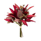 Fall Burgandy Foliage and Thistle Bundle Bouquet (Set of 6)