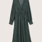Vestido midi estampado feminino Mango verde tamanho 6