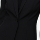 Blazer feminino MANGO Essential com ajuste e ombros acolchoados, preto, tamanho 4