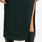 Saia midi feminina Mango Vent, verde, tamanho médio