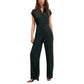Macacão feminino Mango com estampa de bolinhas, preto, tamanho pequeno