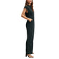 Macacão feminino Mango com estampa de bolinhas, preto, tamanho pequeno