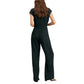Macacão feminino Mango com estampa de bolinhas, preto, tamanho pequeno