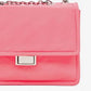 Bolsa transversal feminina Mango com aba rosa tamanho único