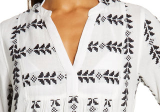 Vestido grego Elan Small em branco/preto