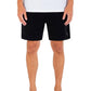 Shorts curtos Hurley Icon Boxed com fecho de cordão, preto, tamanho médio