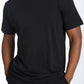 Camiseta masculina de algodão pima peruano Daniel Buchler preta tamanho médio