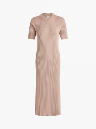 Varley - Vestido midi de malha canelada Maeve