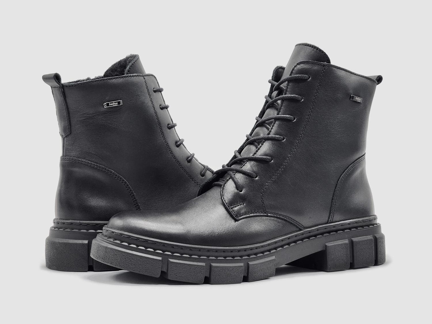 Helios - Women's Hebe Fur-lined Zip-up Leather Boots