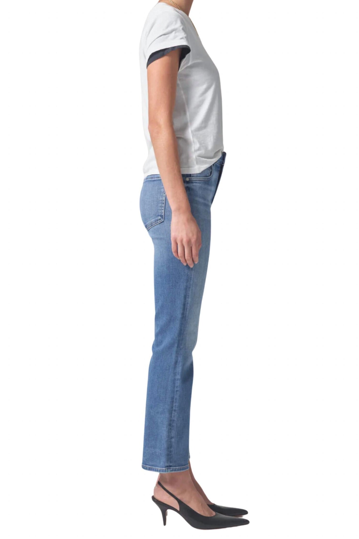 Citizens Of Humanity - Isola Mid Rise Cropped Boot Jeans