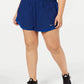 Shorts Nike Dri-FIT Tempo Plus Size Feminino Azul Tamanho 2 Extra Grande