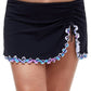 Profile By Gottex - Plus Size Side Slit Cinch Swim Skirt