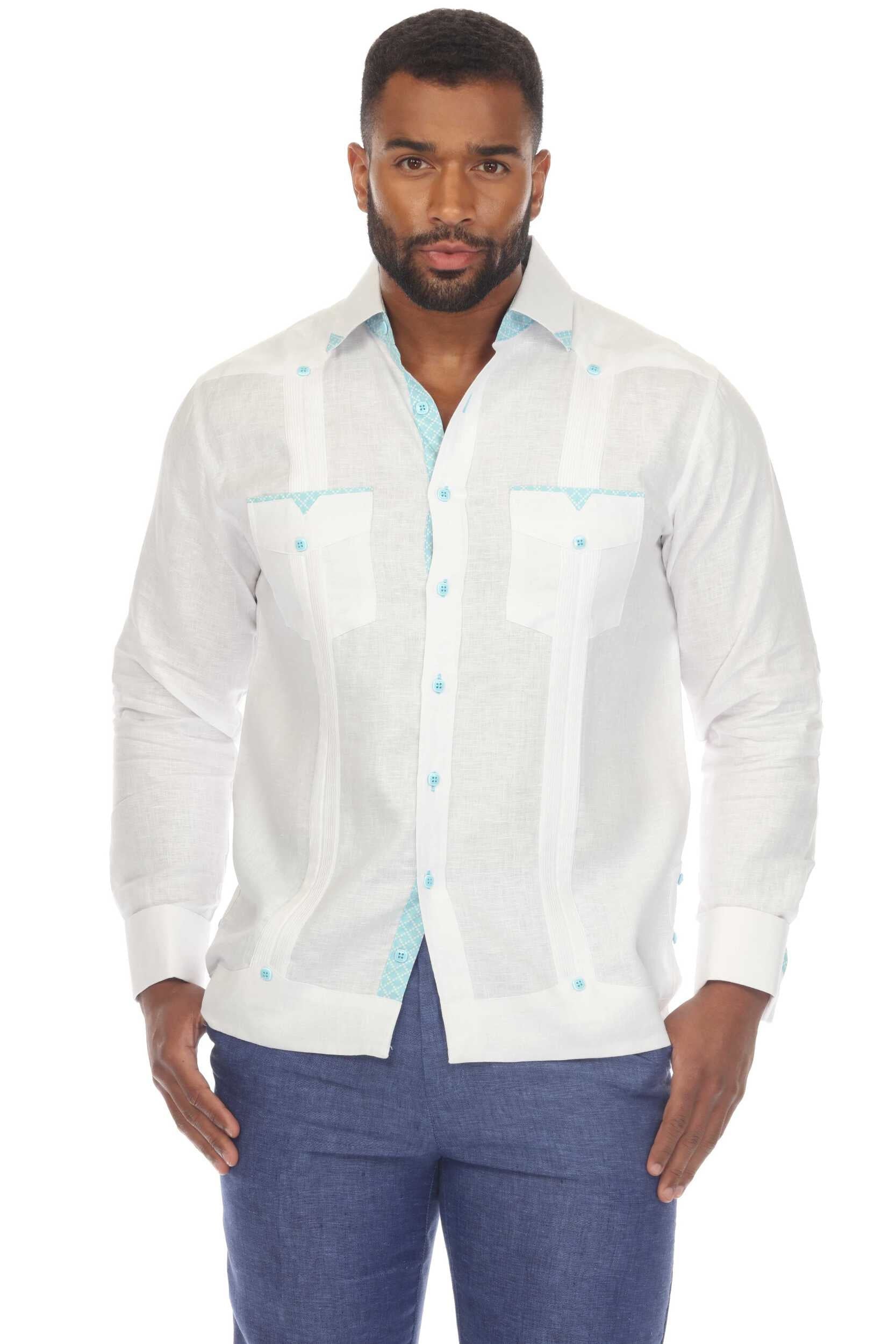mojito-mens-100-linen-guayabera-chacabana-shirt-long-sleeve-with-print-trim-accent