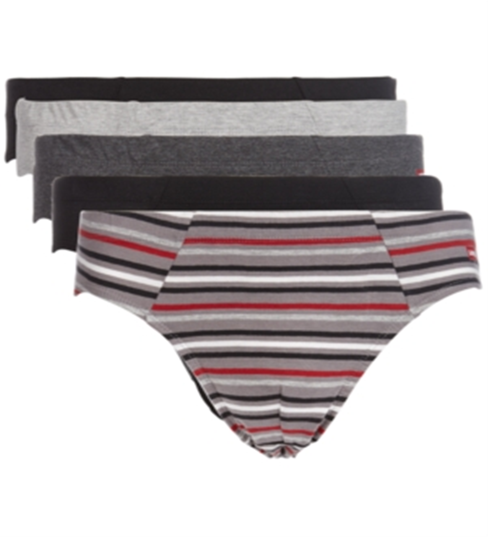 Cuecas Levi's Masculinas, Pacote com 5, Pretas, Tamanho M