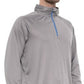 Camisa de natação masculina Trunks Frost Solid FPS 50 com zíper e gola manga comprida cinza, tamanho médio