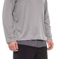 Camisa de natação masculina Trunks Frost Solid FPS 50 com zíper e gola manga comprida cinza, tamanho médio
