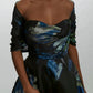 Amsale - Strapless Metallic Jacquard Ball Gown