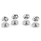 Cufflinks Inc. Camisa Masculina com Nó e Tachas Cinza Tamanho Regular