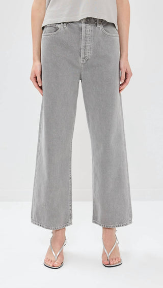 Agolde - Ren Calça Jeans de Cintura Alta e Perna Larga