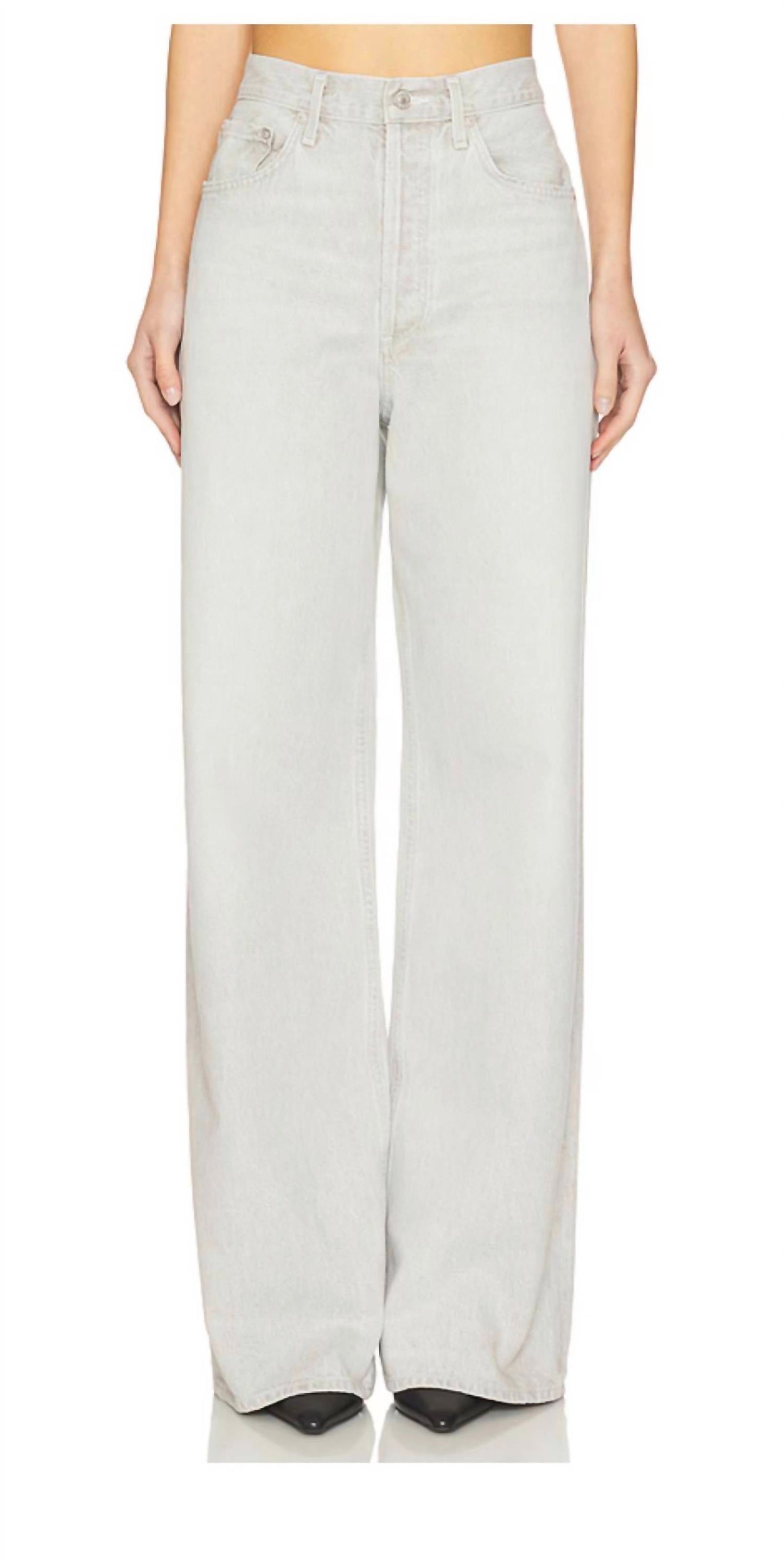 Agolde - Dame High Rise Wide Leg Jeans