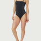 Find Me Now - Light Lurex Tube Top One Piece Bodysuit