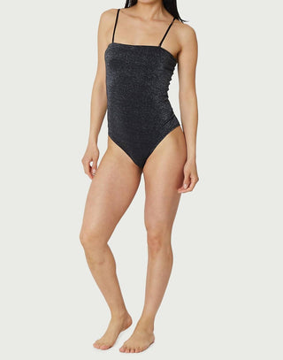 Find Me Now - Light Lurex Tube Top One Piece Bodysuit