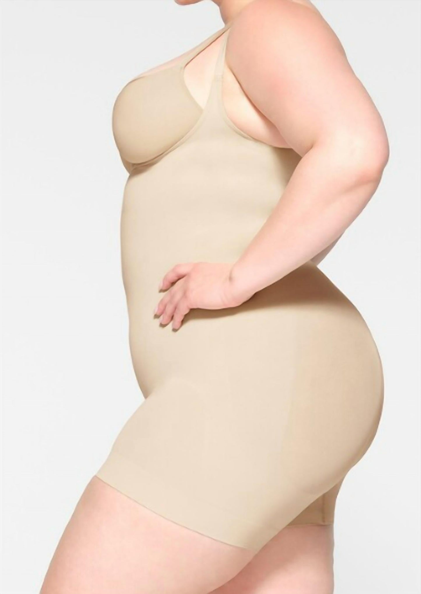 Skims - Plus Seamless Sculpt Open Bust Shortie Bodysuit