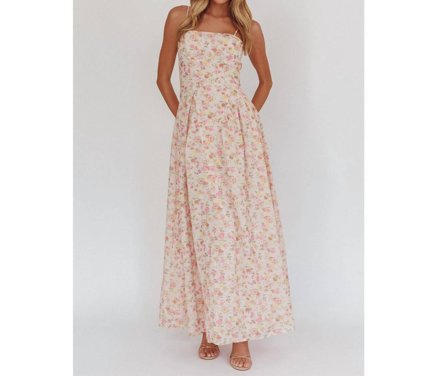One And Only Collective - Sun On My Face Floral Flowy Maxi Dress