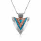 Montana Silversmiths - Inner Light Turquoise Arrowhead Necklace