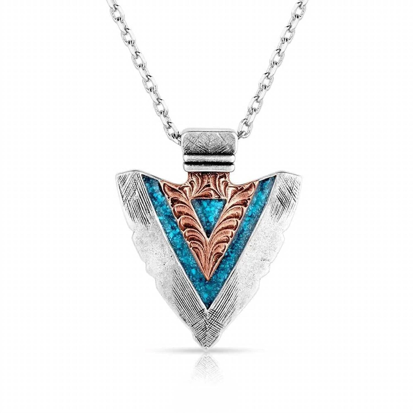 Montana Silversmiths - Inner Light Turquoise Arrowhead Necklace