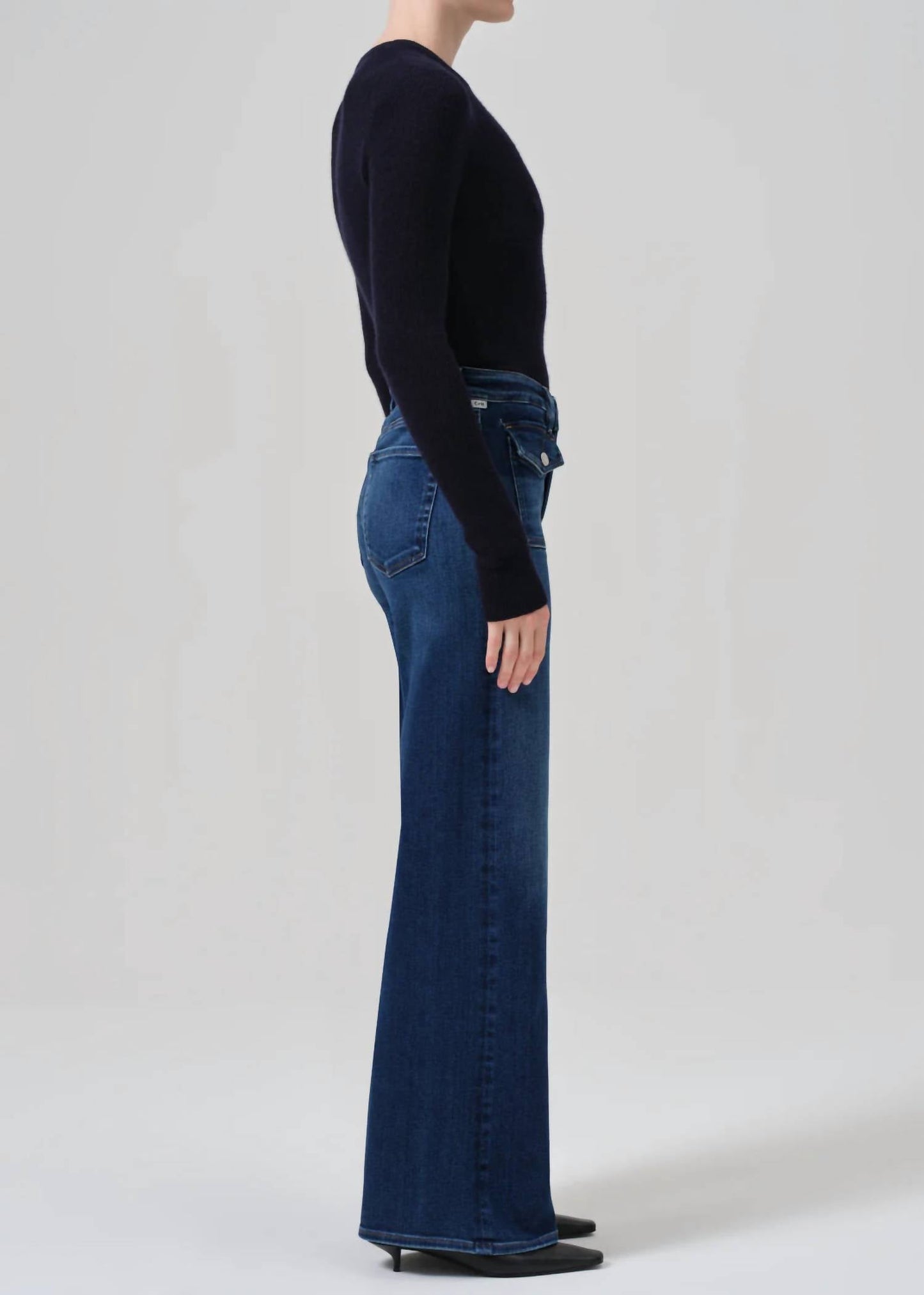 Citizens Of Humanity - Raven Patch Pocket Wide Leg Jean
