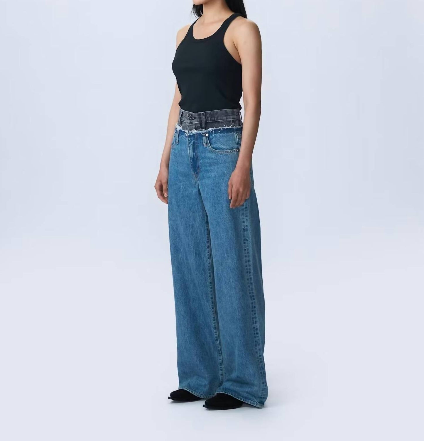 Slvrlake - Re-work Eva Double Waistband Jeans