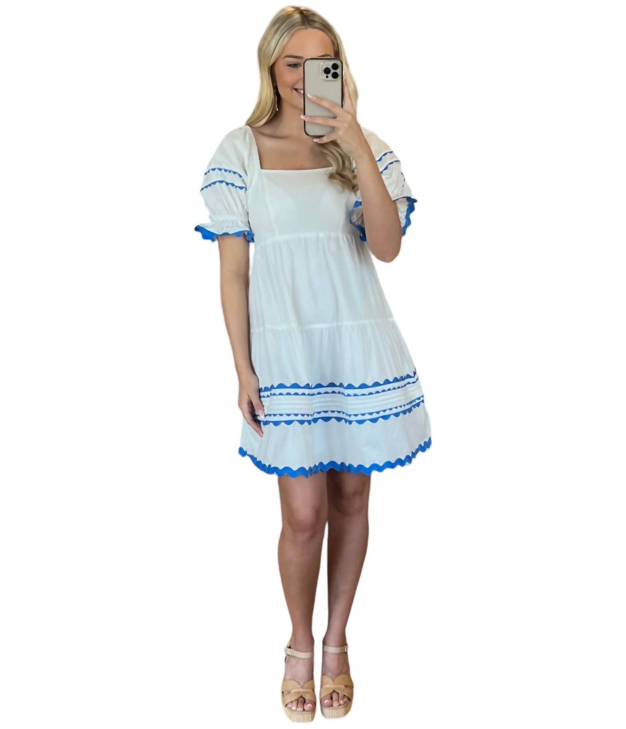 &Merci - RIC RAC TRIM & PINTUCK DRESS