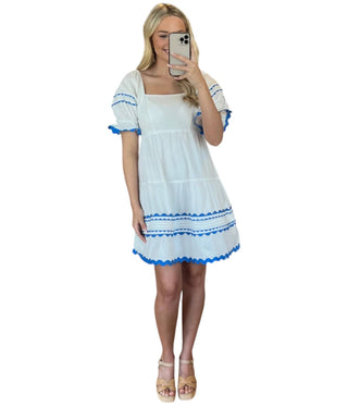 &amp;Merci - VESTIDO RIC RAC COM ACABAMENTO E PINTUCK