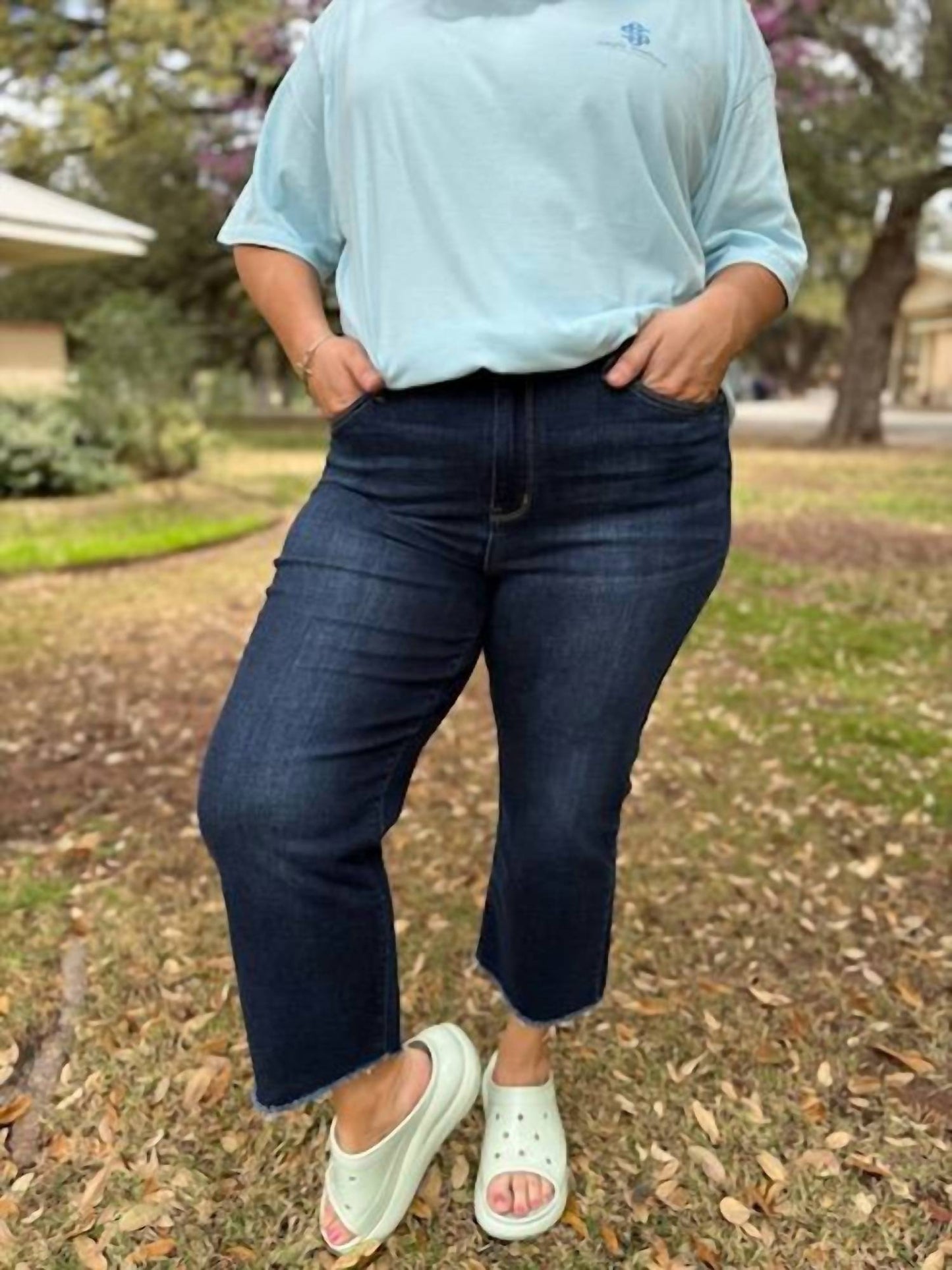Judy Blue - Women's Wide Leg Crops