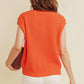 Cloud Ten - Tenn Embroidered Sleeveless Sweater Top
