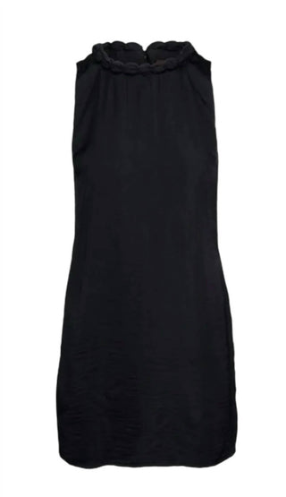 Naked Zebra - Neckline Accent Mini Shift Dress