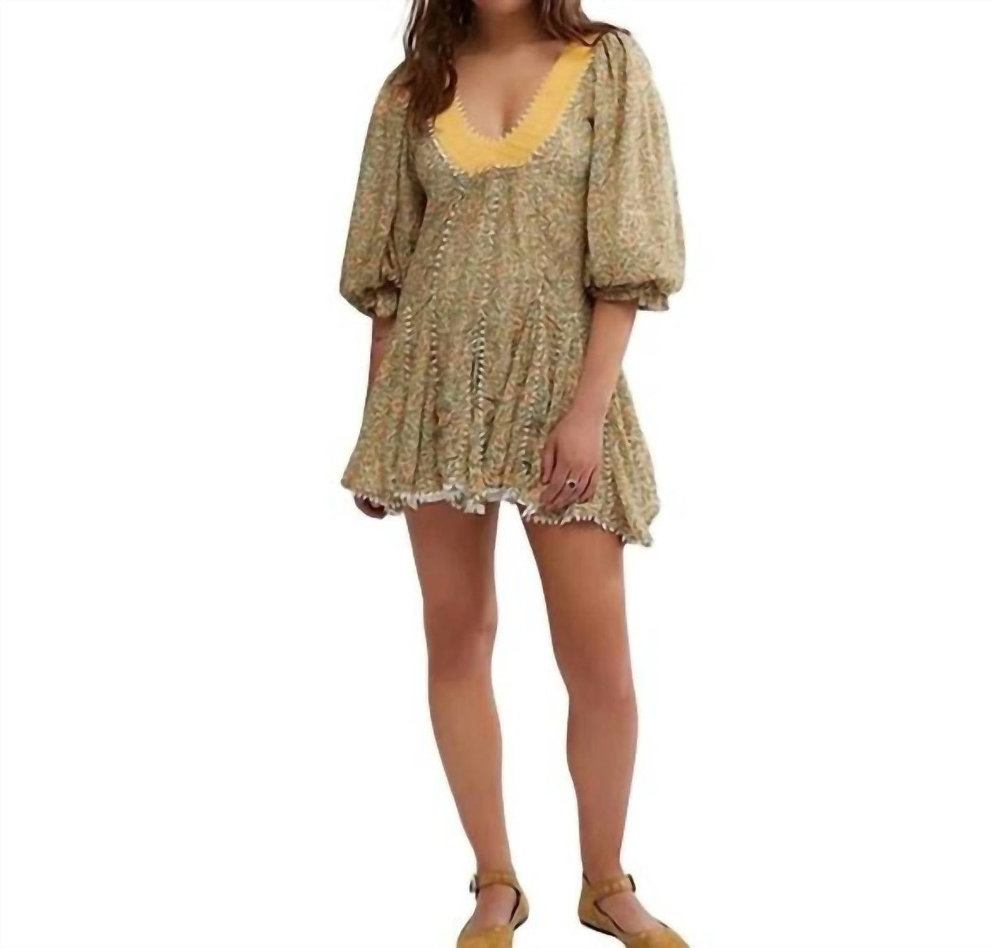 Free People - Bali Coral Mini Dress