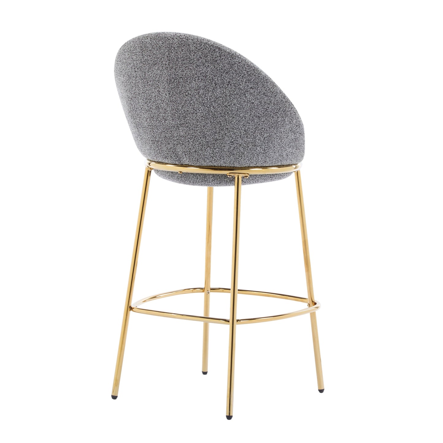 Celano Indoor Metal Upholstered Barstool Set of 2