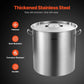 84qt Stainless Steel Stockpot with Strainer Basket